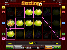 Sizzling 6 Walzen Gratis spielen