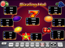 Sizzling Hot Gratis spielen