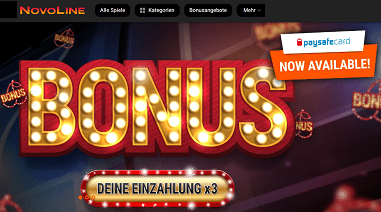 Novoline Spielhalle Bonus