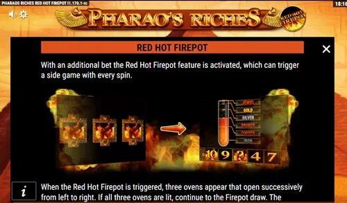 Pharaos Riches Red Hot Firepot